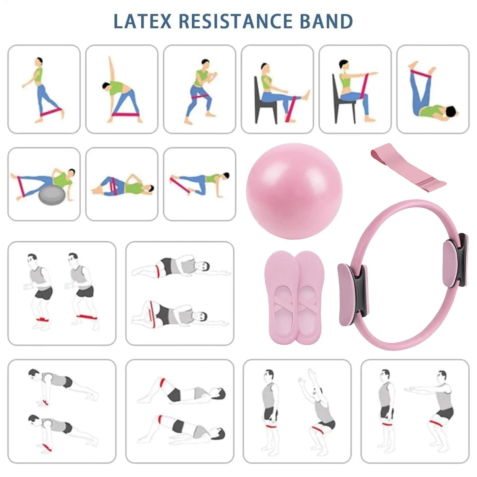 Pilates Ring and Ball Set