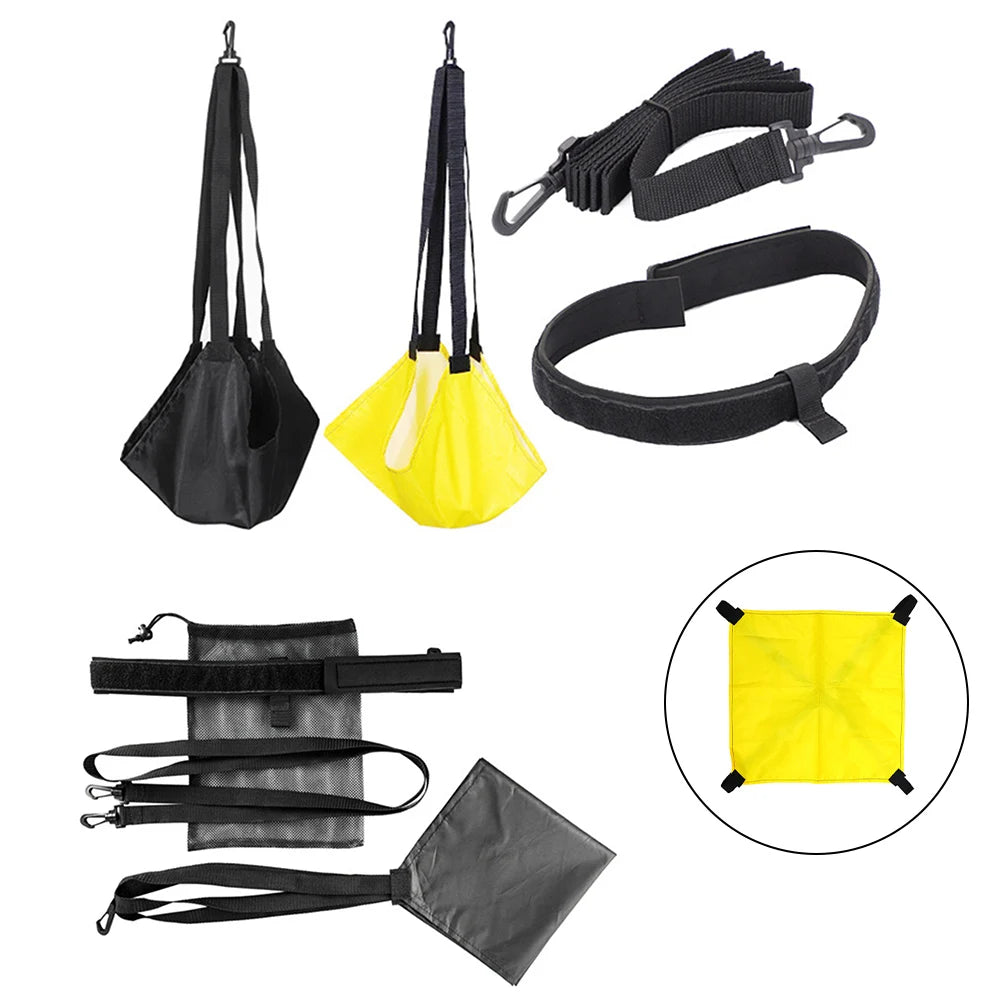 Swimming Resistance Parachute Training Belt Set