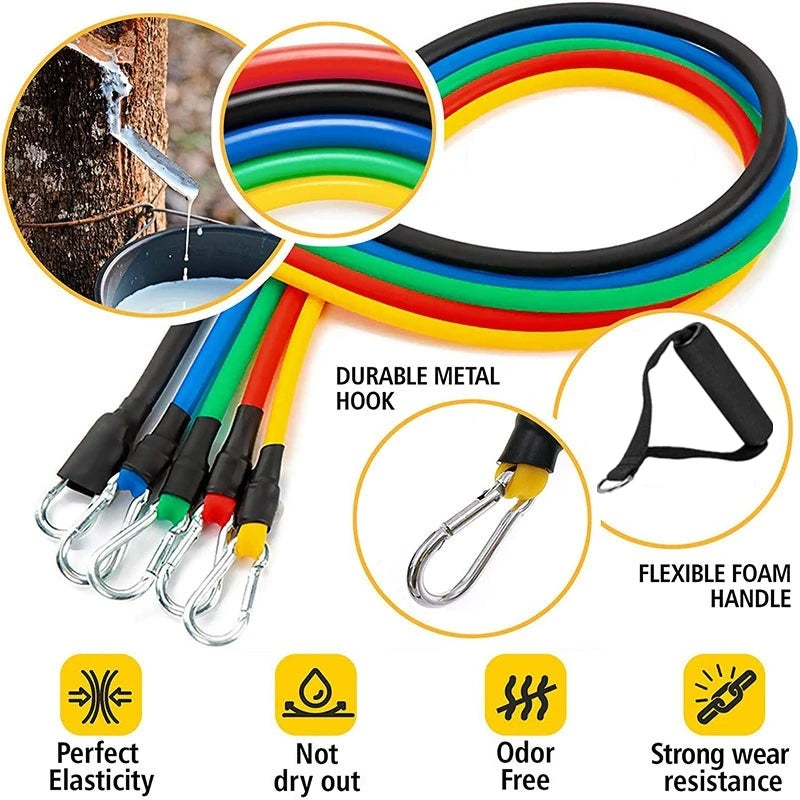 11PCS Resistance Bands Workout Set