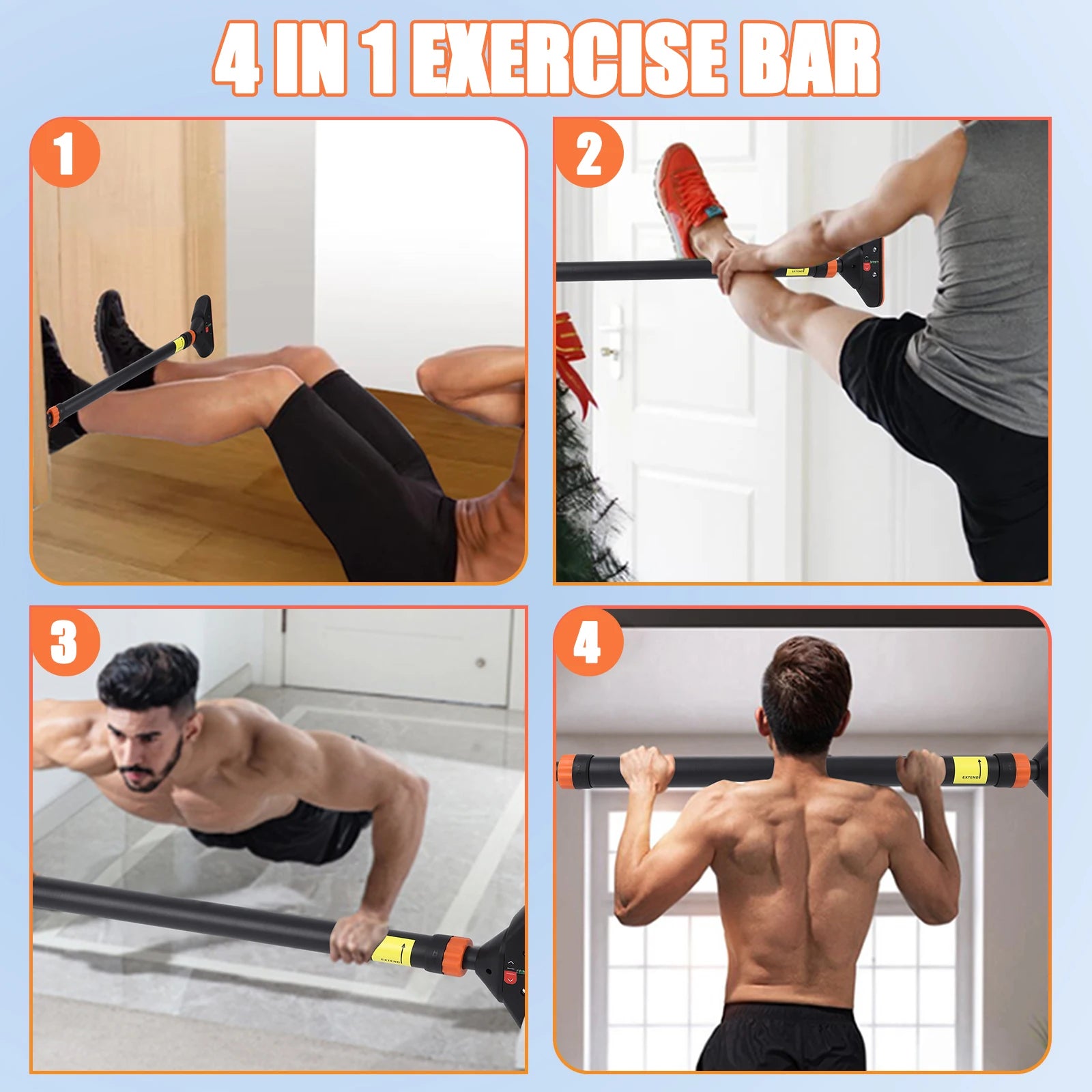 No-Drill Doorway Pull Up Bar