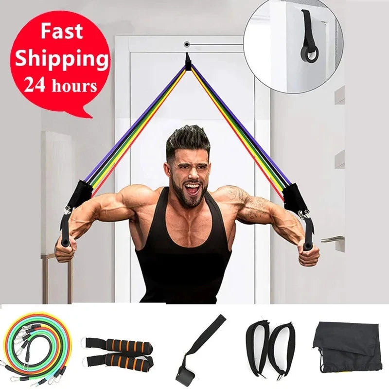 11PCS Resistance Bands Workout Set