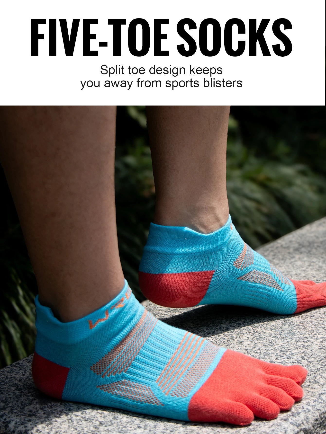 Breathable Five Toe Running Socks