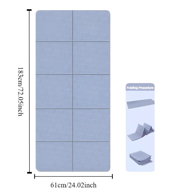 Foldable TPE Yoga Mat